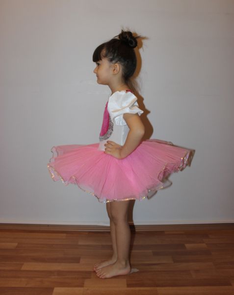 Ayce Kostüm - Pembe Pullu Tütü - T03