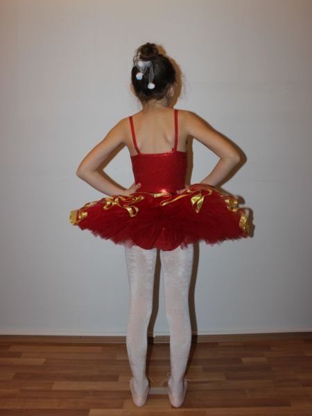 AYCE KOSTÜM - GOLD İŞLEMELİ KIRMIZI TÜTÜ - T35