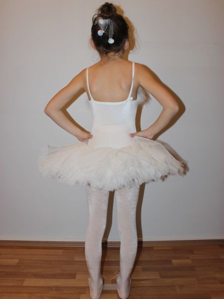 AYCE KOSTÜM - TÜYLÜ PEMBE BEYAZ BUNNY TÜTÜ - T36