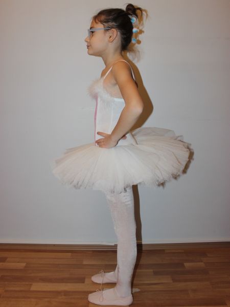 AYCE KOSTÜM - TÜYLÜ PEMBE BEYAZ BUNNY TÜTÜ - T36