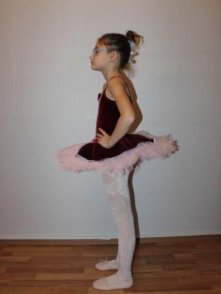 AYCE KOSTÜM - ÇİÇEKLİ BORDO KADİFE TÜTÜ - T39