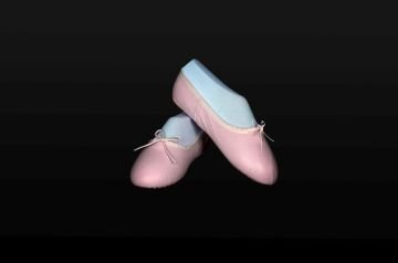 Ayce Kostüm - PEMBE DERİ BALE AYAKKABISI PATİĞİ P02